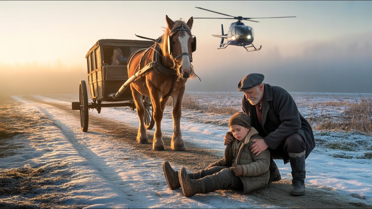 Osierocony chłopiec został przygarnięty przez furmana… a potem przyleciał helikopter jego ojca