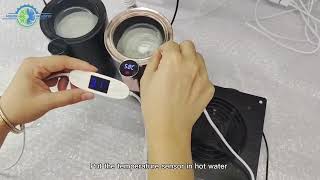 Automatic On/Off Thermostat Fan with Temperature Sensor and Controller with Display