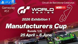 Gran Turismo 7 #51 Manufacturers Cup Runde 1 Barcelona World Series 2026 | PS5 | German Deutsch screenshot 3