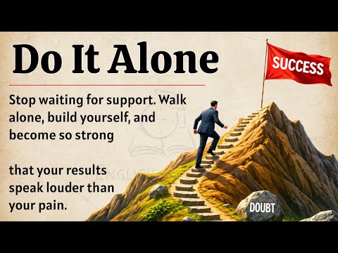 Do It Alone: Stop Waiting For Support | Graded Reader | Learn English Through Motivation 
