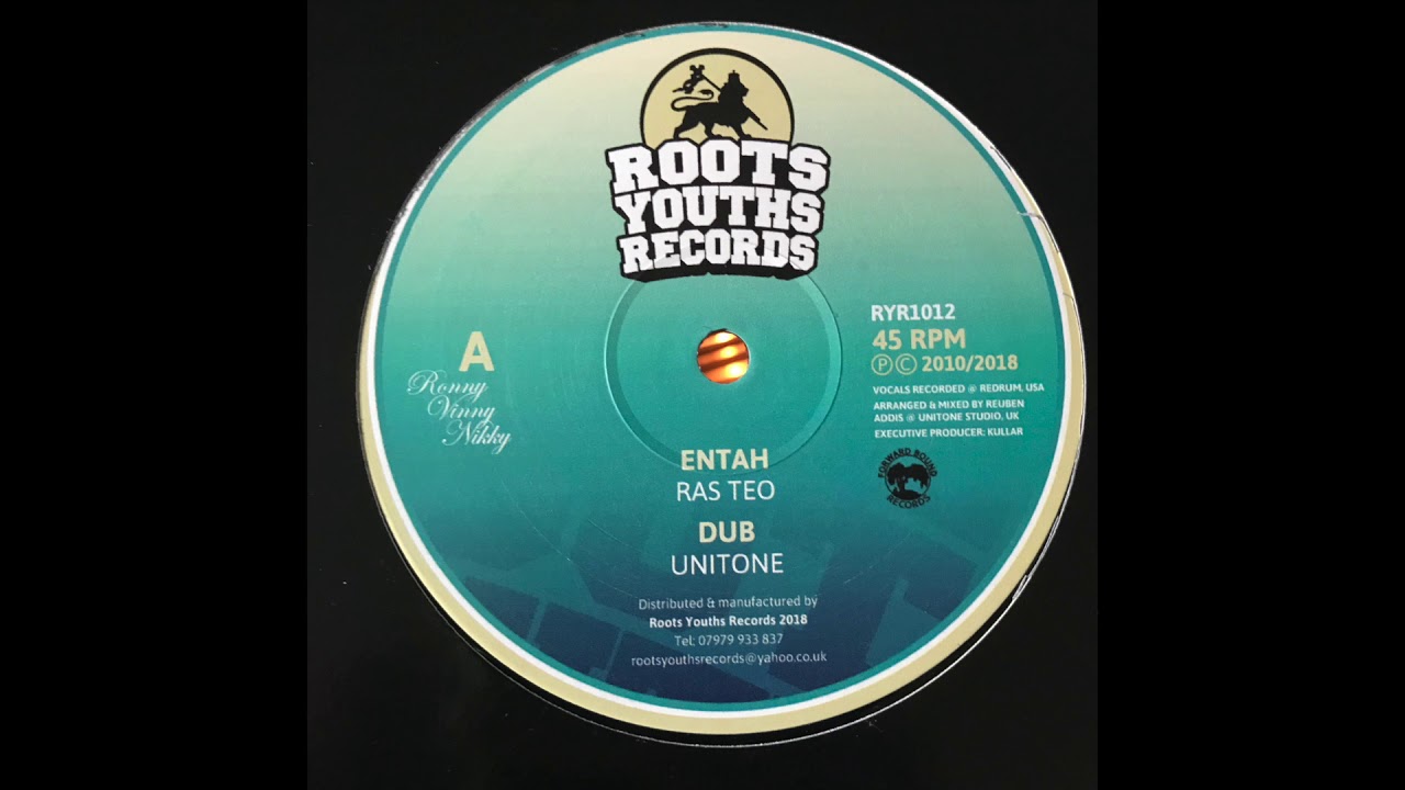 Watch Entah - Ras Teo - Roots Youths Records RYR1012 on YouTube Watch Entah - Ras Teo - Roots Youths Records RYR1012 on YouTube