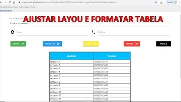 Formatar Tabela HTML com Google Apps Script - Planilhas Google - Aula 61