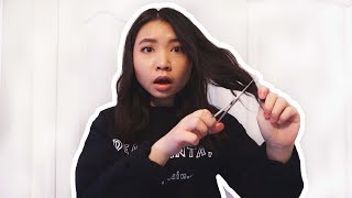 CUTTING MY OWN HAIR | I Tried