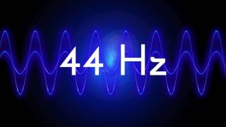 44 Hz clean sine wave BASS TEST TONE frequency