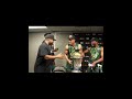 The Ball Hogs won the chip, then rapped No Vaseline at their own press conference 🍿🤣