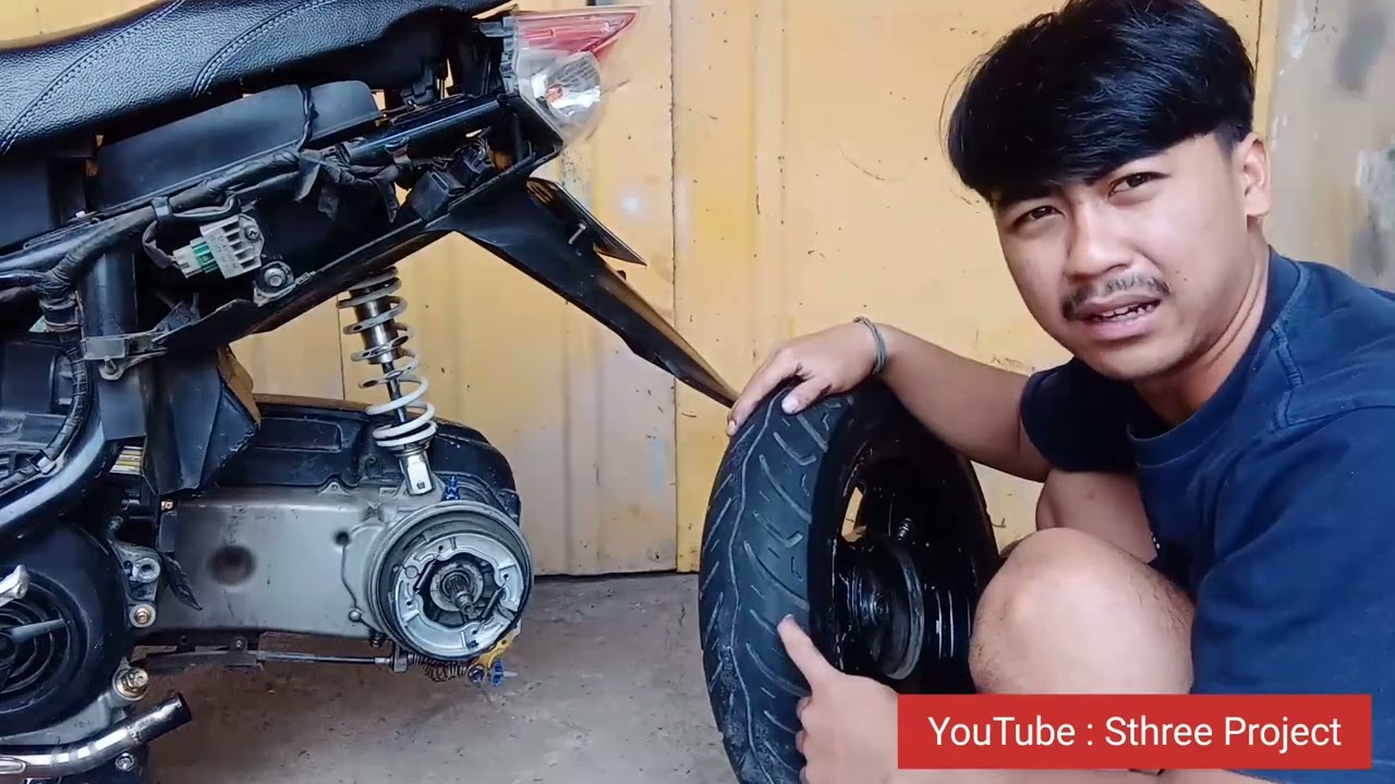 pasang velg ring 12 PNP di yamaha Mio soul mx & tutorial pemasangan velg ring 12 di motor Yamaha mio