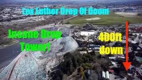 INSANE Drop Tower!! | Lex Luther Drop Of Doom At Six Flags Magic Mountain