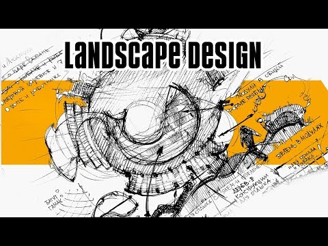 Landscape design and architecture-conceptual design-time laps landscape sketching-Eduard Kichigin