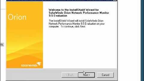 SolarWinds SE Demos Orion NPM Quick Install Tutorial