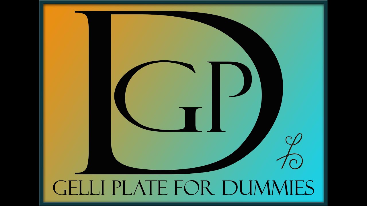 110. Gelli Plate for Dummies n°10 : Collagraphy technique on the gelli plate.