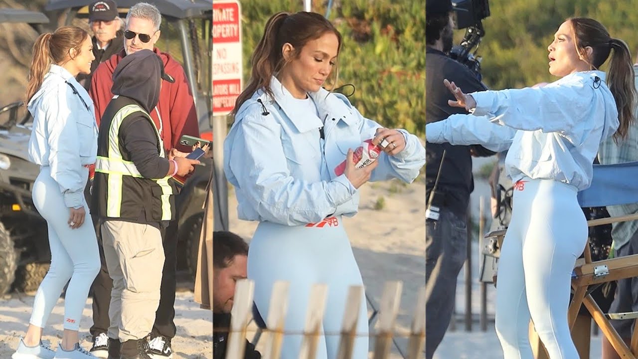Jennifer Lopez Shooting Sports Drink Commercial in Malibu YouTube