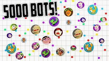 9,999 Agar.io Bots // 90K MASS // TEAMING WITH RANDOMS *not clickbait*
