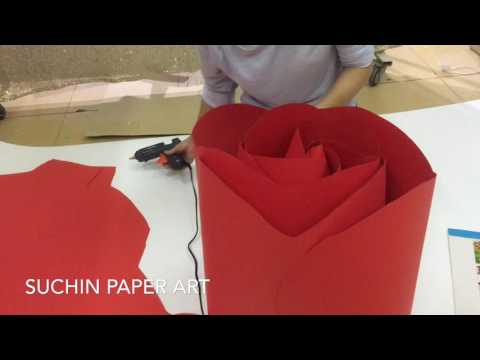 Video [SỐC] Chi tiết cách làm hoa hồng Thái khổng lồ | Giant... - YouTube