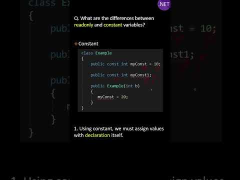 वीडियो: केवल C# में क्या पढ़ा जाता है?