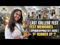 Last College Fest Memories 🎓 | Epoque@Prastuti 2026 | 1st Runner Up 🏆