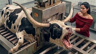 Inside The Massive Brahman Bull Meat & Leather Factory: Crafting Luxury Shoes & Bags