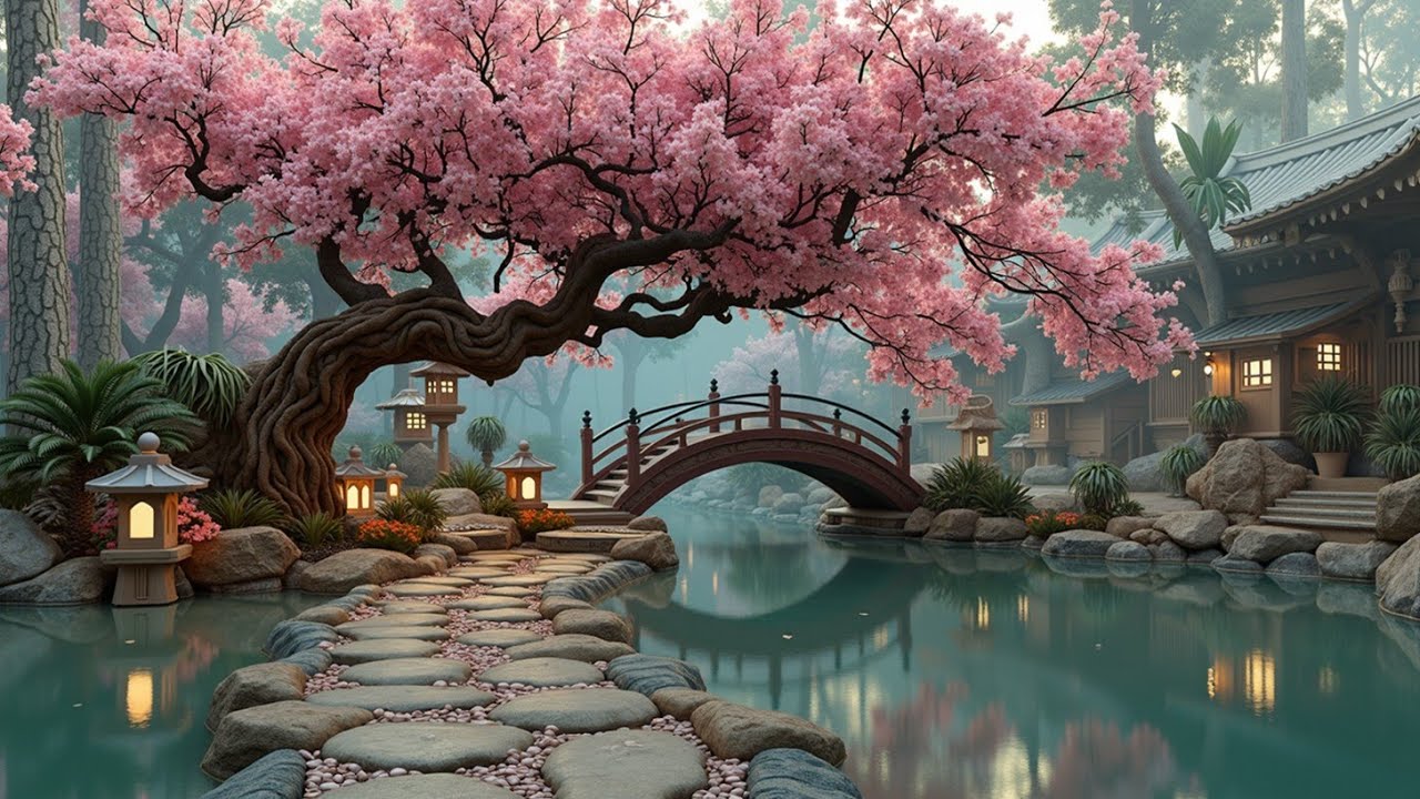Zen Garden Music for Ultimate Relaxation & Study | Sakura Bliss - YouTube