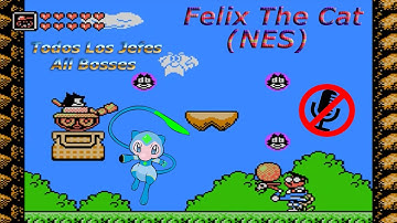 9-Felix The Cat (NES)(Todos Los Jefes/All Bosses)(+ Ending)