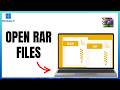 Can't Open RAR Files On Windows? Do This