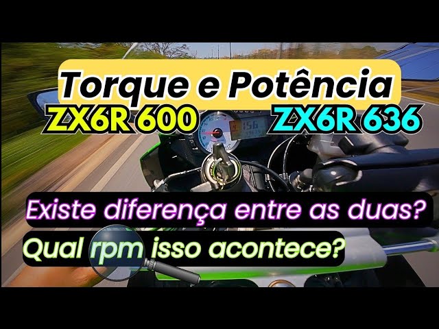 ZX6R 600 vs 636 | Diferença de Torque, Potência e RPM, compensa