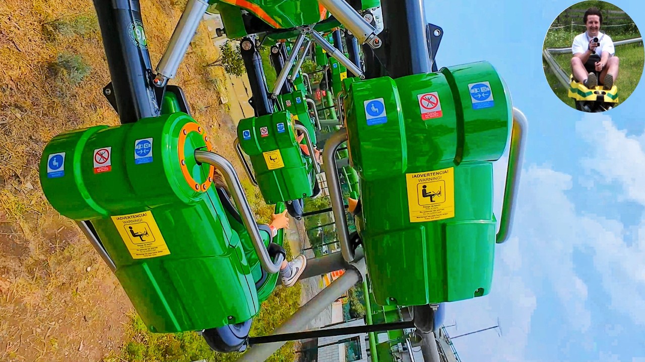 Serpentikah (Vekoma Suspended Family Coaster) - Back Seat POV - Aztlán Parque Urbano Mexico City