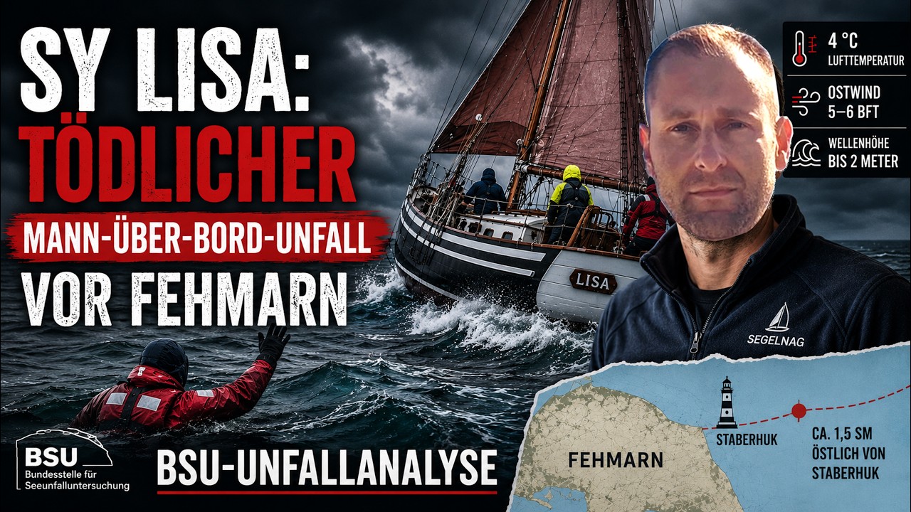 ⁣Tödlicher Seeunfall auf der SY LISA | Mann über Bord vor Fehmarn | BSU-Unfallanalyse