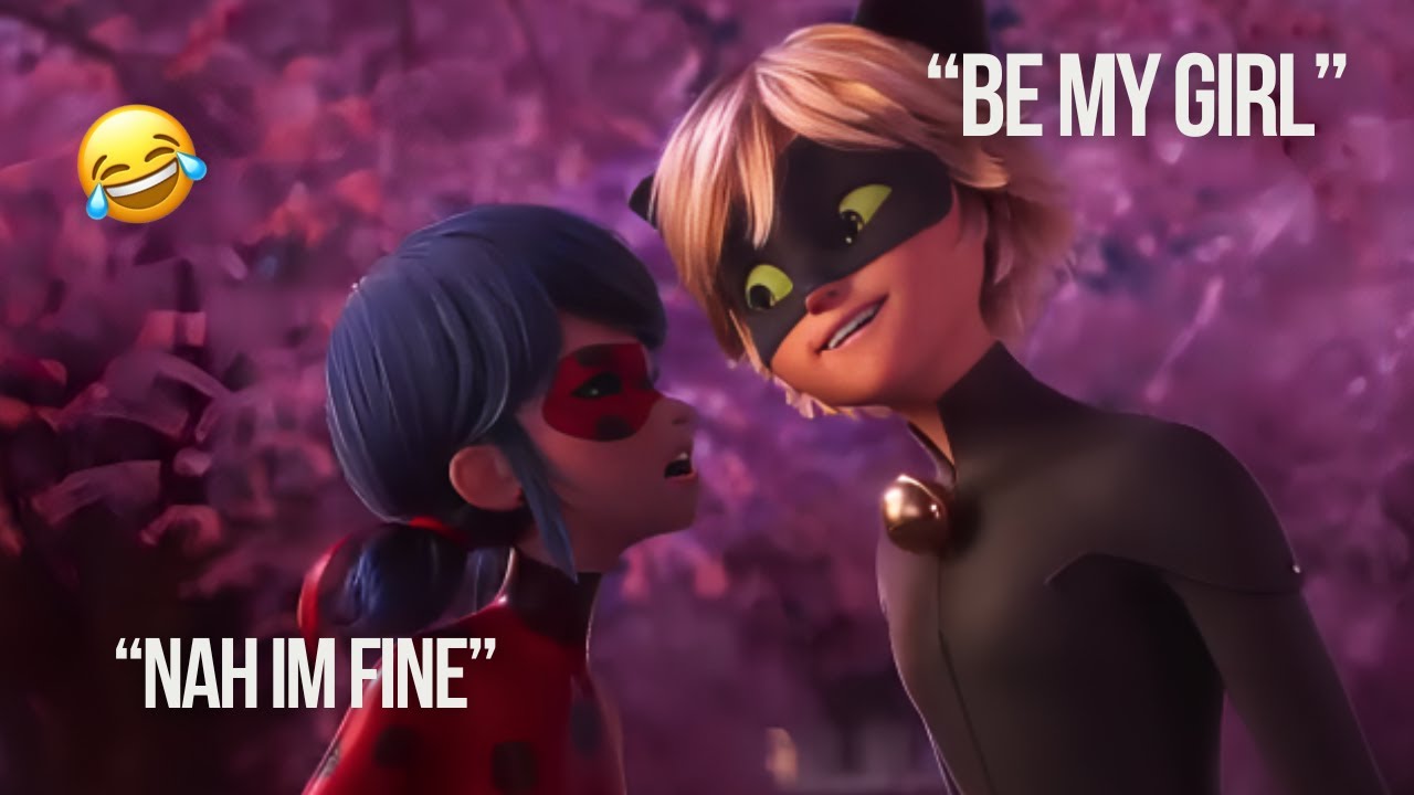 Cat Noir & Ladybug Funny Scenes From The Miraculous Movie 😂 - YouTube