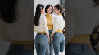 黄白系牛仔穿搭