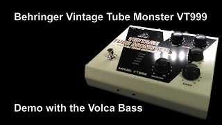 DEMO] Behringer Vintage Tube Monster & Volca Bass - YouTube