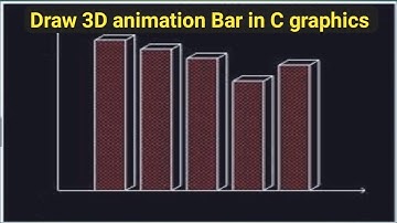 Draw 3D animation Bar in C graphics || graphics design || clanguage
