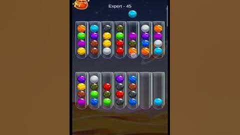 Golden Bubble Sort Expert Level 45 gameplay walkthrough