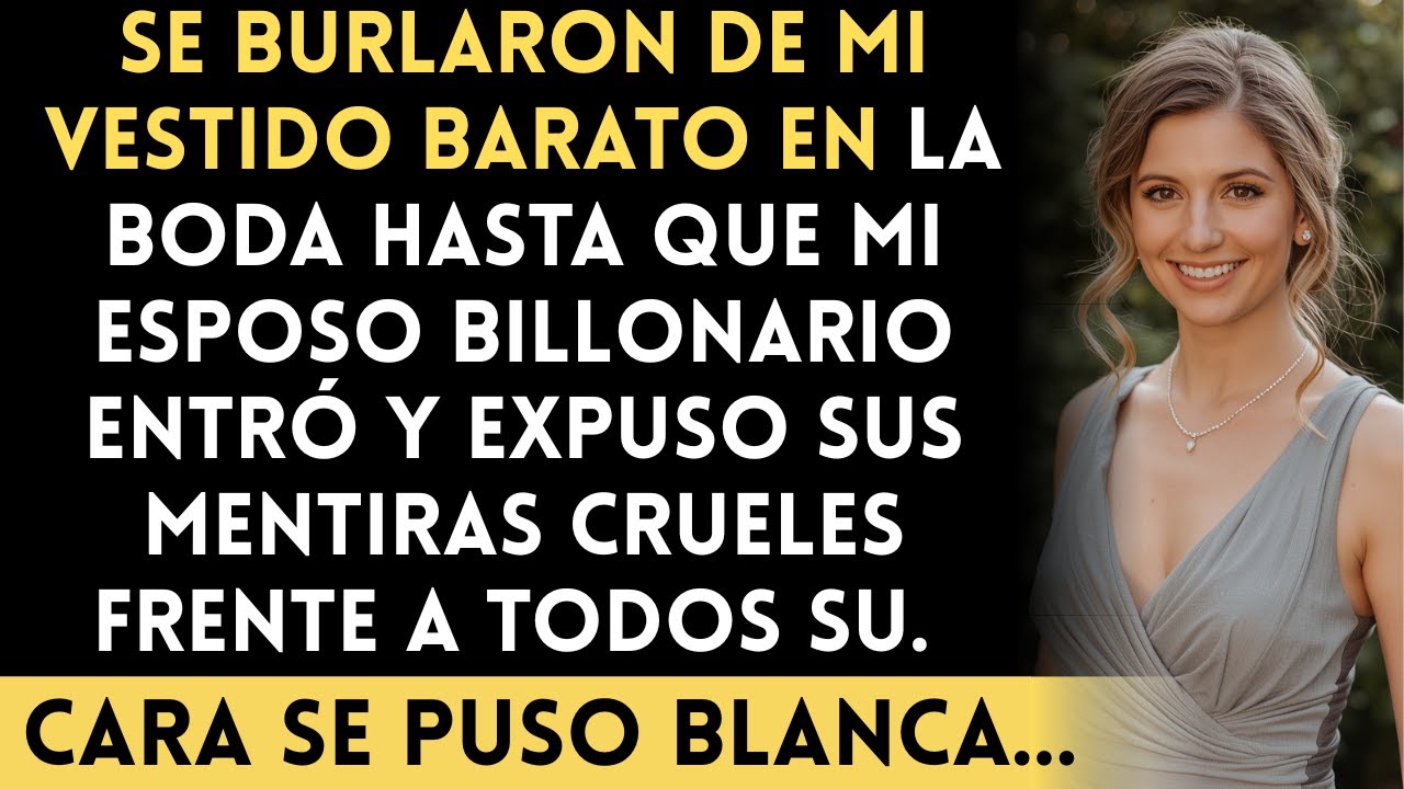Mi familia se burló de mí en la boda… hasta que entró mi esposo billonario y los dejó en shock...