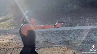 Stunt preparation for Natasha Marc