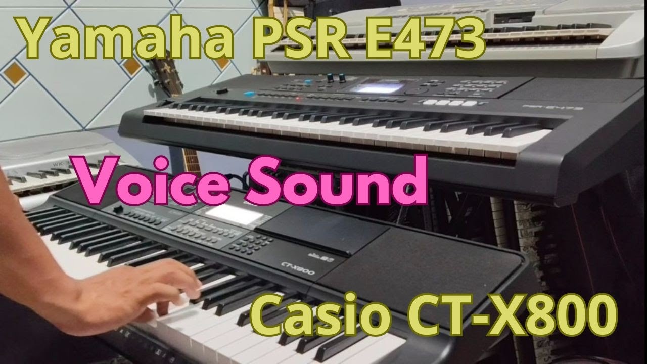 Keyboard Casio CT-X800 VS Yamaha PSR E 473 Sound Voice Tutorial 2025