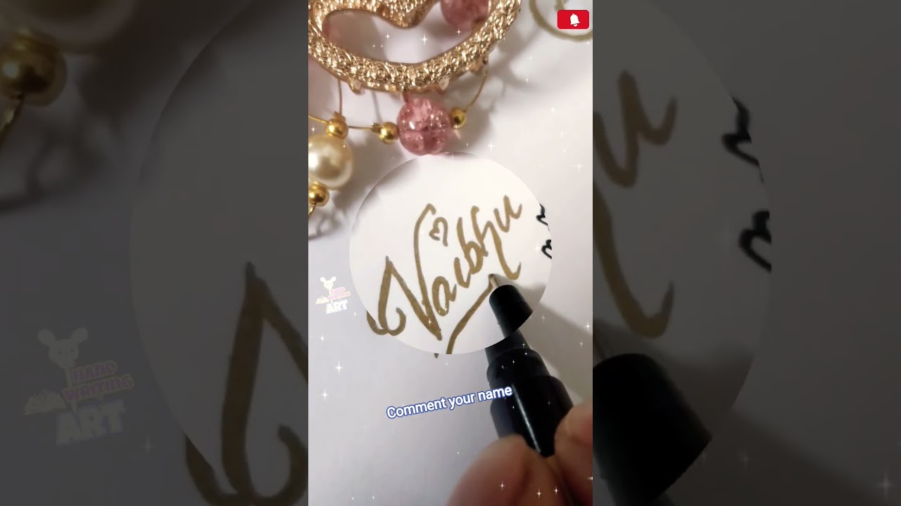 vaibhu beautiful name #handwritingart #youtubeshorts