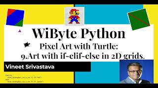 1. Pixel Art with Turtle (Enhancements) if-elif-else to create artistic patterns in 2D grids
