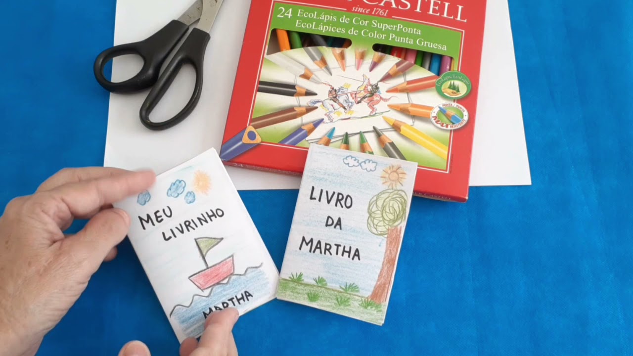 Como Fazer Um Livro De Papel Para Criancas Livros Em Branco Para As