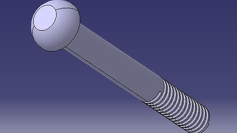 Plummer Block CATIA V5 Tutorial -Threaded Bolt (Part 5)