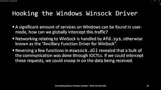 Demystifying Modern Windows Rootkits