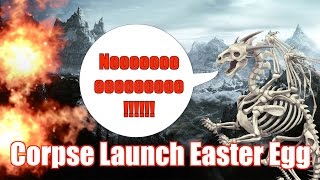 Skyrim Corpse Launch Glitch - Make a Dragon Fly When Its Dead