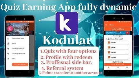 QUIZ EARNING APP || Kodular App || Earning Admob Ads || Best App || Professional App ||