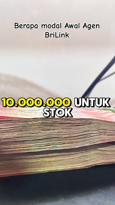 Berapa Modal Awal Agen Brilink #agenbrilink