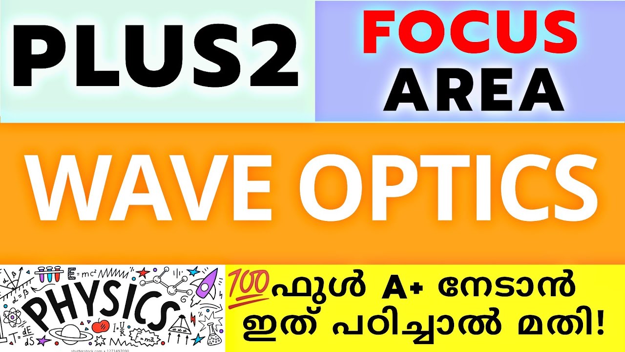 ഇത് മാത്രം പഠിച്ചാൽ മതി⚡ | Plus Two Physics Focus Area / Focus Point | Wave Optics Malayalam