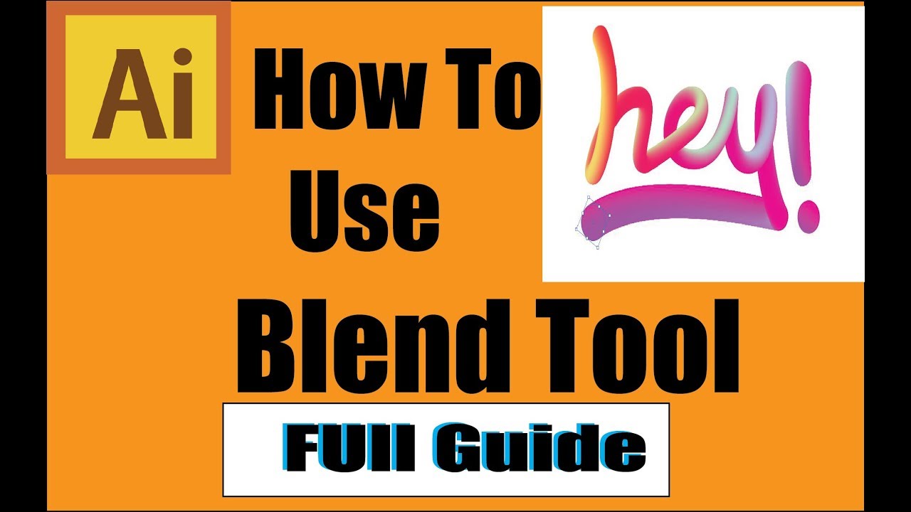 How to use BLEND TOOL in illustrator Cs6 tutorial for beginners YouTube
