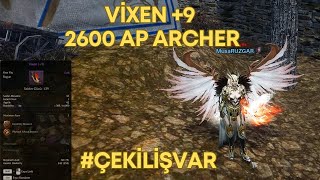 Rise Online | +9 Vixen Bow ile 2600 Ap'li Archer ile Yargı Dağıttık Warriordan Çok Vuruyorrrr