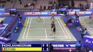r32 xd lee c h chau h w vs i fadhilah w anggraini 2013 korea badminton open f4 2