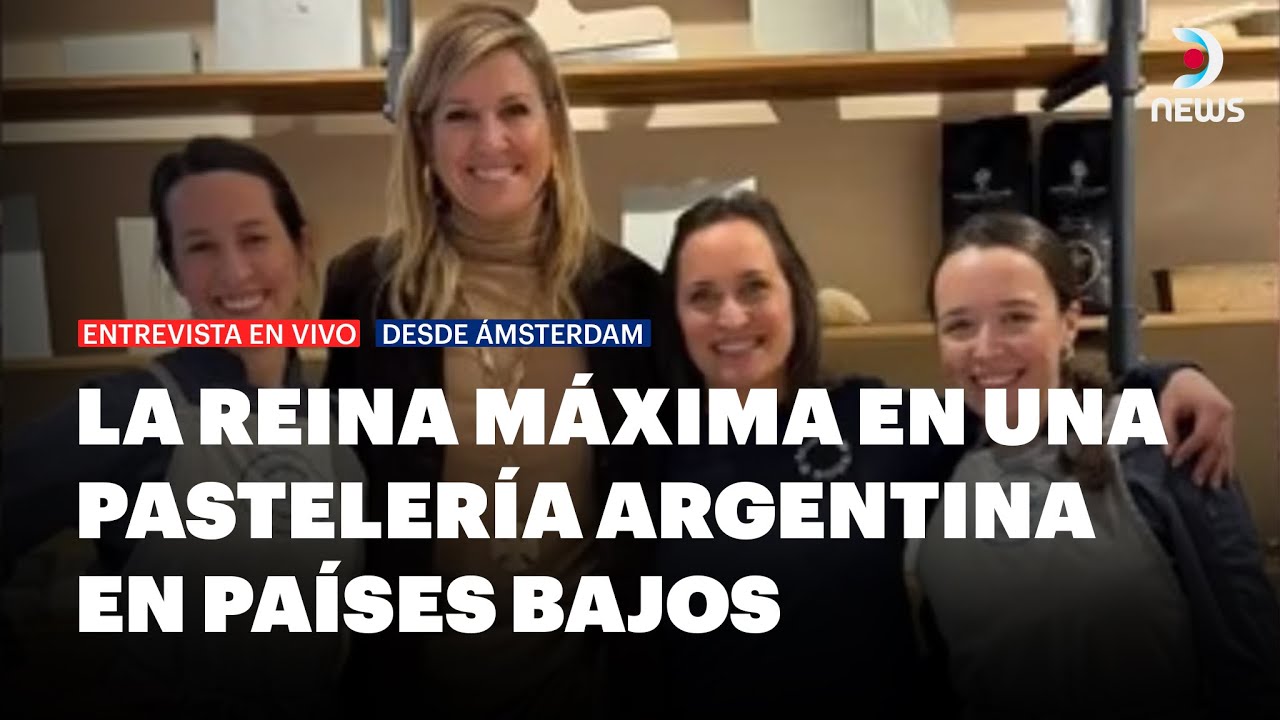 Grababan un video en su cafetería y la reina Máxima de Países Bajos llegó como clienta | DNews