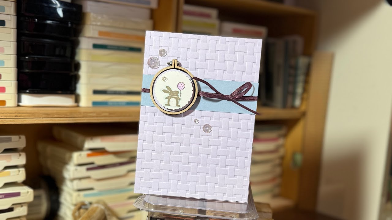 Easter bunny card for Day 36 of my craft room Clearout series 