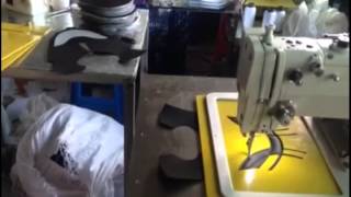 342G pattern sewing machine working on shoes manufacturing