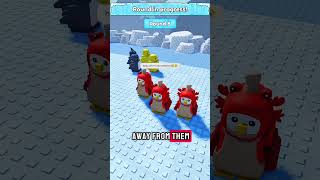 THE BATTLE BETWEEN the 3 TEAMS On ROBLOX KNOCKOUT 😱 #roblox #robloxshorts #knockout